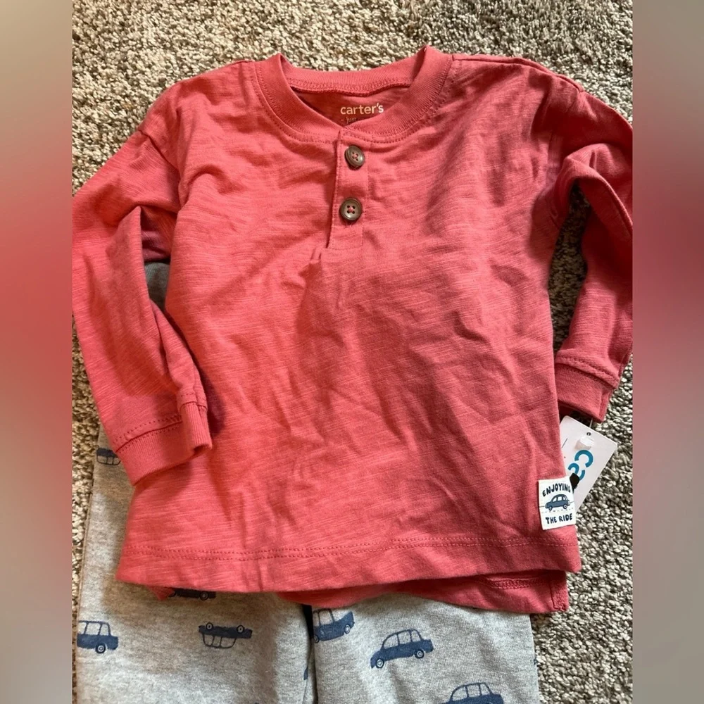 NWT Carters 2-piece Car Outfit Size 12M